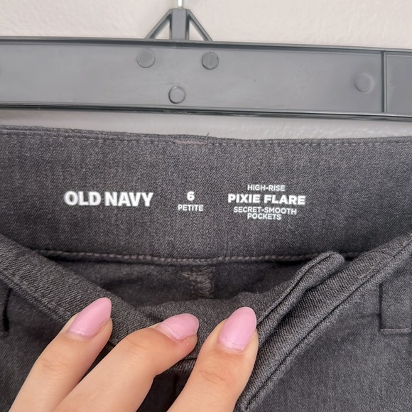 Old Navy High Waisted Pixie Flare Pants - Picture 3 of 6